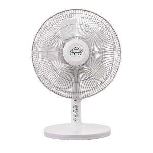 Ventilatore t.b.t. bianco con tre impostazioni di velocità.