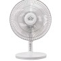 Ventilatore t.b.t. bianco con tre impostazioni di velocità.