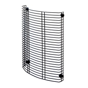 Parascintille t.b.t. nero in metallo per stufe, accessorio Fumisteria.