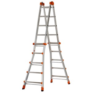Scala t.b.t., color argento, per edilizia.