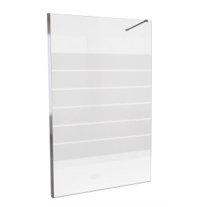 t.b.t. Box doccia walk-in con strisce orizzontali