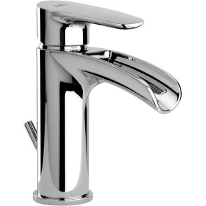Miscelatore lavabo t.b.t. lucido per bagno e WC.