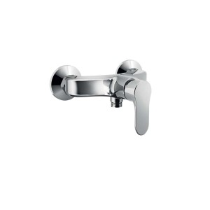 Miscelatore doccia t.b.t. cromato per montaggio a parete.