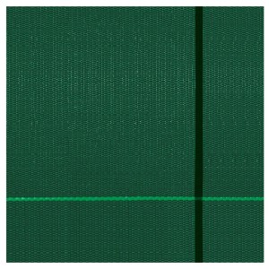 Dettaglio di una struttura di rete protettiva verde.