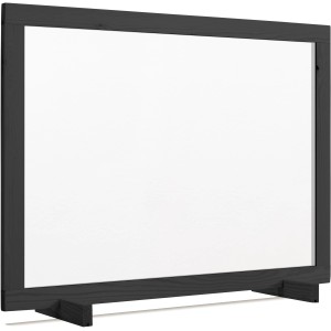 t.b.t. barriera in legno e materiale trasparente come parafiato o divisorio.