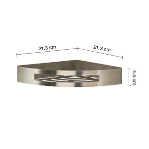 Mensola angolare in metallo per montaggio a parete, parte della categoria accessori da parete e contenitori.