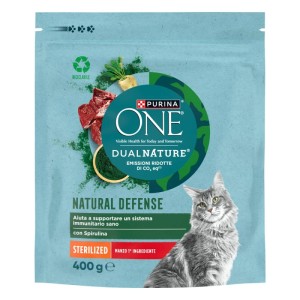 Croccantini per gatti Purina ONE DualNature sterilizzato manzo 400 g