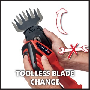Einhell Power X-Change GE-CG 18/100 Li T-Solo: Cambio lama senza attrezzi.