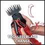 Einhell Power X-Change GE-CG 18/100 Li T-Solo: Cambio lama senza attrezzi.