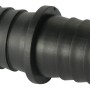 Connettore per tubo flessibile nero per pompe, a coste.