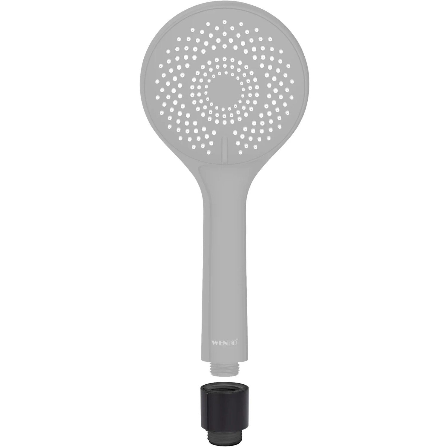 Wenko Watersaving nero, risparmiatore d'acqua universale per miscelatori.