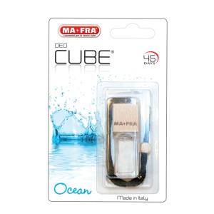 MA-FRA Deo Cube Ocean profumatore auto con legno e fragranza oceanica.