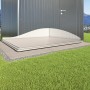 Biohort SmartBase misura 90 per armadio da giardino: telaio di fondazione con profili in alluminio e piedini regolabili.