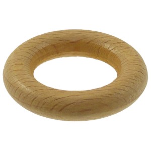 Anello in legno per bastoni per tende, accessorio per Binari per tende.