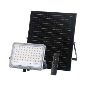 Proiettore solare in alluminio con pannello solare separato 2500 lm