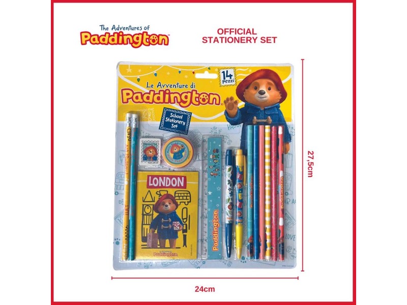 Set Scuola Ufficiale Le Avventure Di Paddington - 14 Pezzi Con Matite, Penne, Block Notes E Accessori - Foto 5