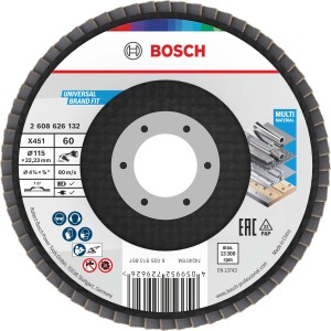 Disco lamellare X451 Flap Disc G60 T27 115x22,23 mm da 15 pz