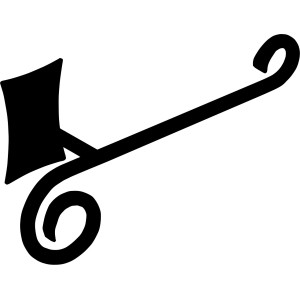 Rappresentazione astratta di un porta carta igienica.