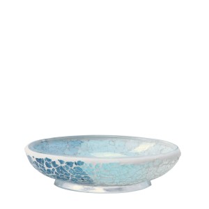 Dispenser sapone t.b.t. in vetro mosaico blu.
