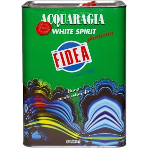 Tanica di Acqua Ragia White Spirit Platinum, solvente per vernici e lacche.