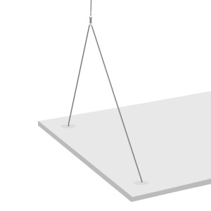 Pannello LED t.b.t. con sospensione