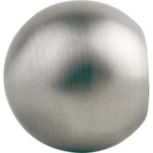 Terminale a sfera Mydeco, effetto acciaio inox, per bastone per tende da 20 mm.