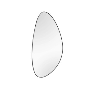 Specchio da parete t.b.t. con forma irregolare per un tocco moderno.