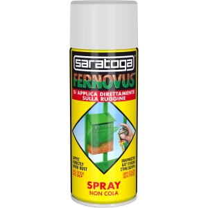 Saratoga Fernovus spray antiruggine, vernice speciale per metallo, bomboletta gialla.