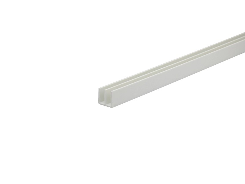 Profilo a doppia U 1 m 16x10 mm in pvc bianco opaco