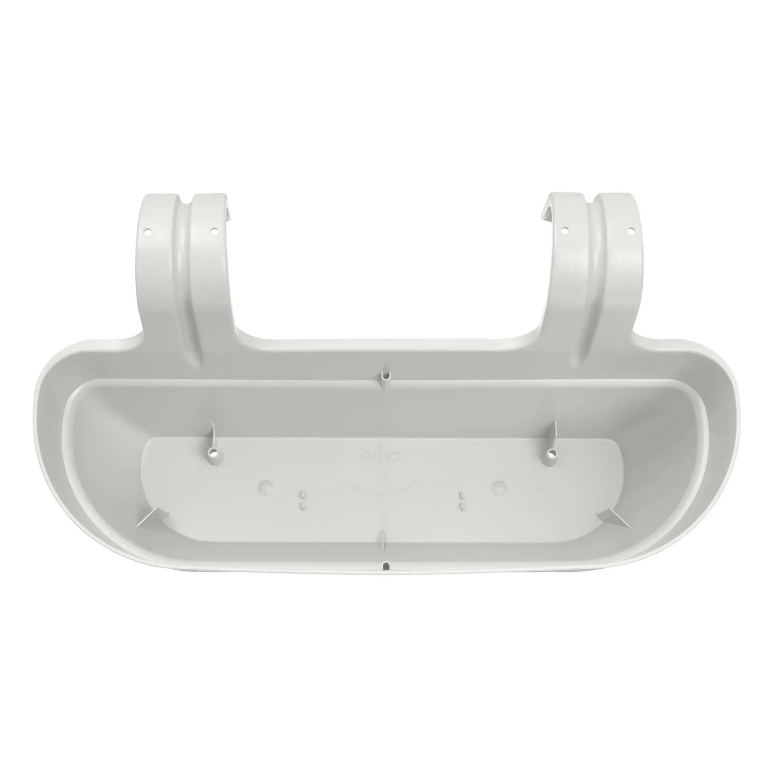 Fioriera Elho Vibia Campana, 46 cm, bianco seta, per montaggio su ringhiera.