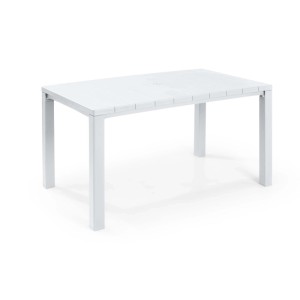 Tavolo da giardino Julie 147x90x75 cm bianco