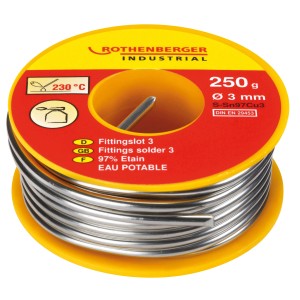 Stagno in filo ROTHENBERGER 250 g, 3 mm