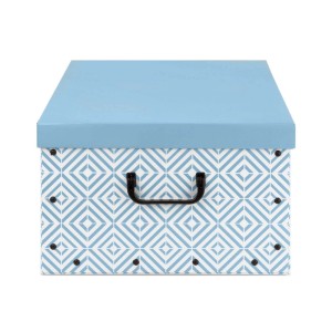 Baulotto in cartone Color blu 50x40x25 cm