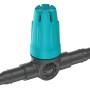 Raccordo irrigazione t.b.t., blu/nero.