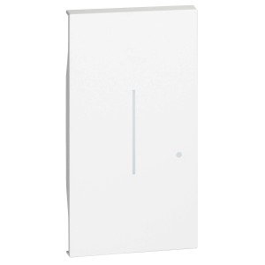 Placca bianca t.b.t. per interruttori e prese.