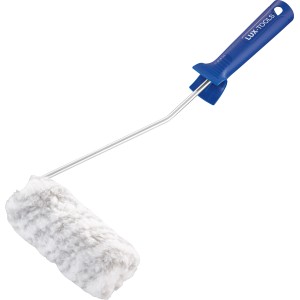 Rullo per dispersione LUX 12cm con pelo lungo in poliestere per superfici ruvide.