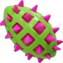 Gioco da masticare t.b.t. ovale verde con punte rosa per cani.