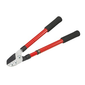 Troncarami a incudine LUX, 51 cm, telescopico, con manici rossi e protezione nera.