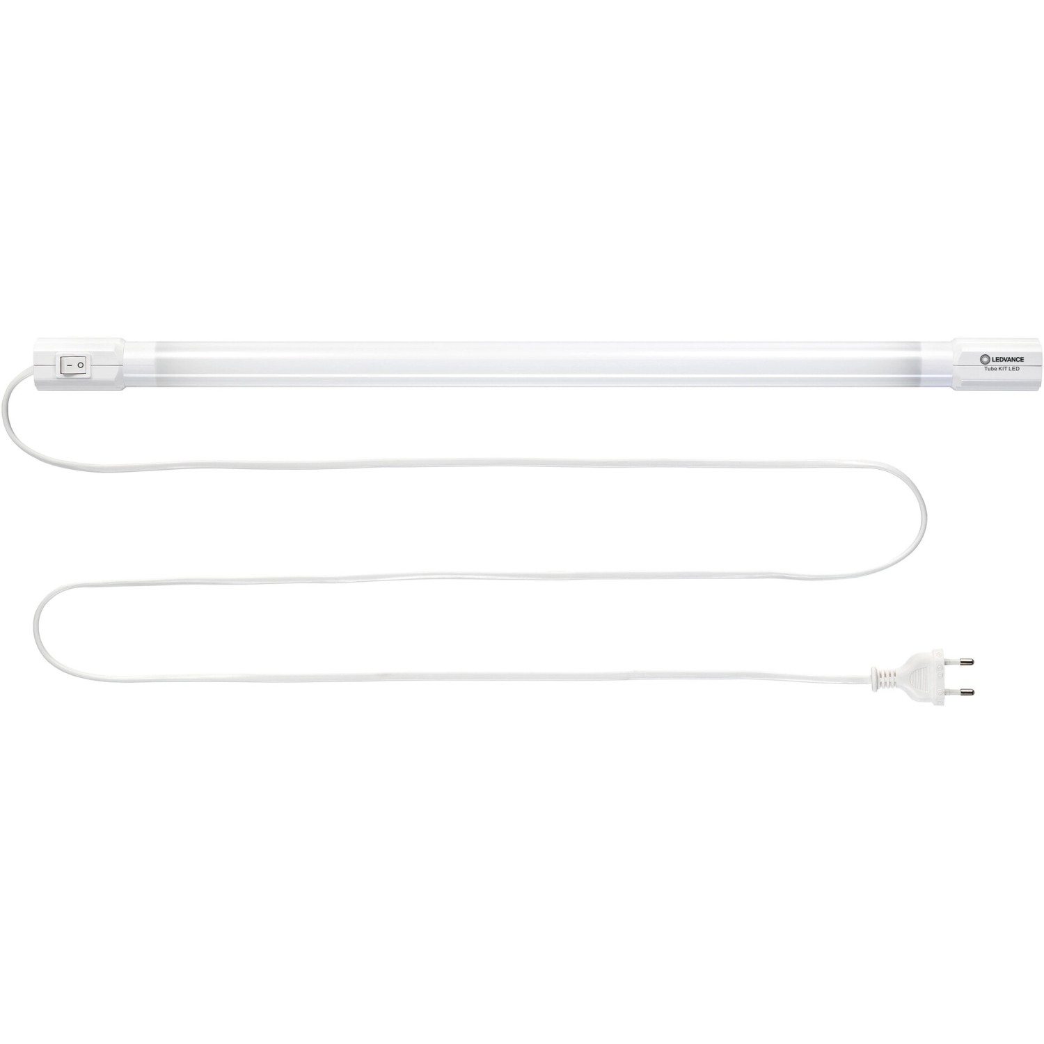 Ledvance LED sottopensile TubeKit, 60cm, bianco freddo, con interruttore e spina europea.