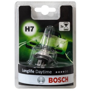 Lampada Bosch GLL Longlife H7 per auto, in confezione.