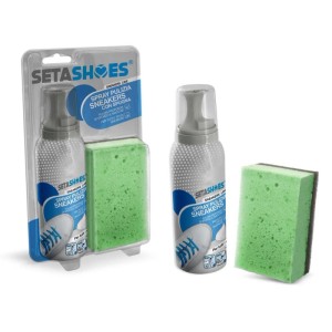 Pulisci scarpe con spugna 125 ml