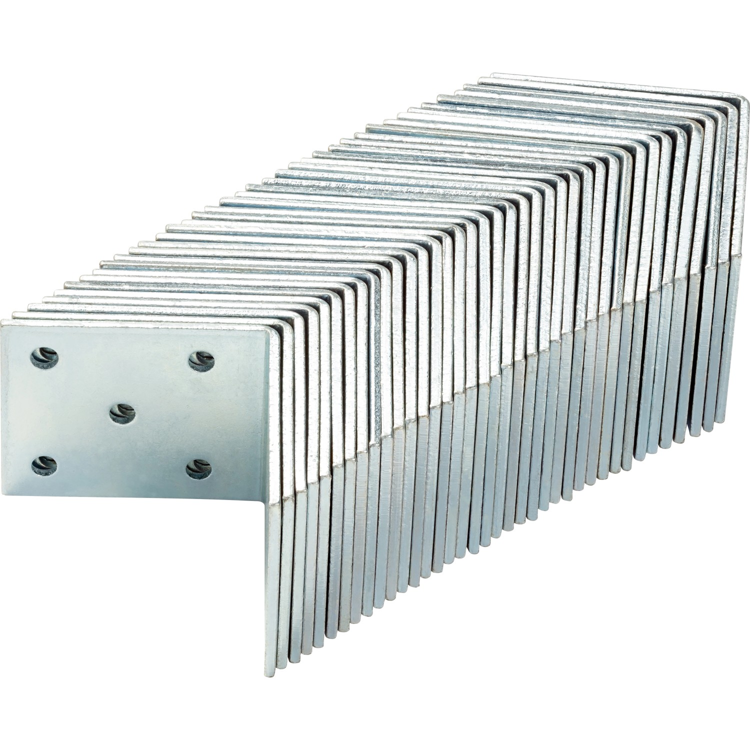 Angoli A L In Acciaio Inox 16 Pezzi - 50x50 Mm, Spessore 2.8 Mm, Per Mobili E Scaffali - Foto 2