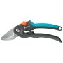Cesoie da giardino Gardena PremiumCut per legno fresco, bypass con manici blu e grigi.