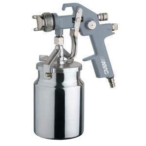 Pistola a spruzzo ABAC per accessori compressore, grigio/argento.