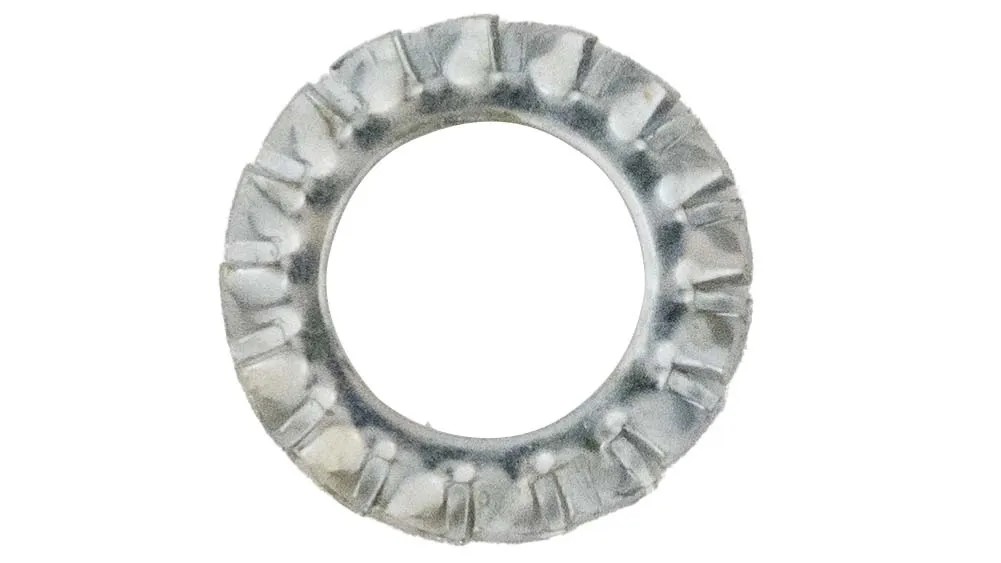 Rondelle Serrate Zincate 100 Rondelle Bloccanti A Stella M3 | Con Denti Esterni | In Acciaio Zincato | Per Fissaggi Meccanici Accoppiamento Bulloni