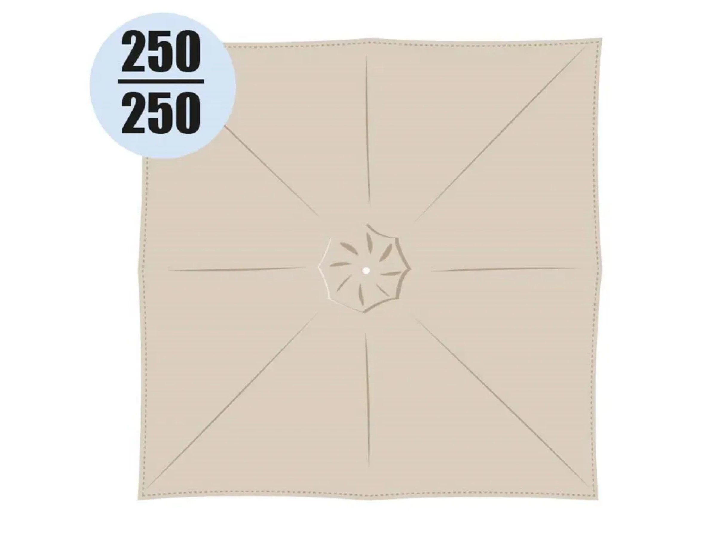 LeapBeast Copertura Ombrellone da Giardino 600D Oxford, Copri Ombrellone Impermeabile Resistente Strappo, Telo Protettivo per Ombrelloni da 2 5m, Balcone Spiaggia (Beige, 240 57 57 57cm