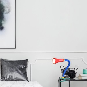 Lampada a pinza Trio Flexo flessibile e multicolore. Ideale per camerette.