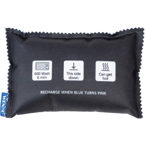 Cuscino deumidificatore t.b.t., grigio con istruzioni per la ricarica.