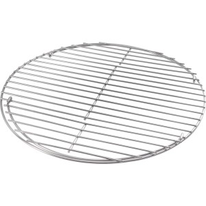 Griglia rotonda in acciaio inox, diametro 55 cm, per barbecue a gas, carbone ed elettrici.