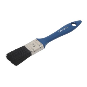 Pennello piatto LUX Classic, 30 mm, per vernici e resine sintetiche, con manico blu e setola cinese.